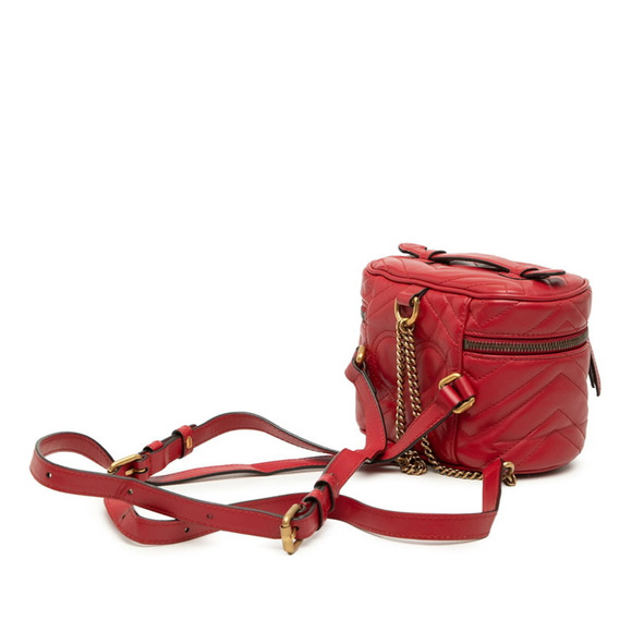 GUCCI Red Leather GG Marmont Backpack main image 6